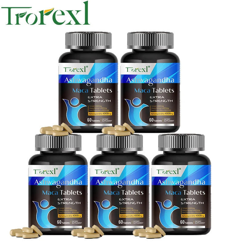 Ashwagandha & Maca Root Male Enhancing Supplement,Max Strength,Boost High Stamina, Vitality for Men