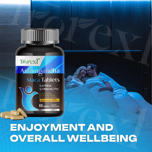 Ashwagandha & Black Maca Stamina Complex (with L-Arginine, Zinc & Shilajit)