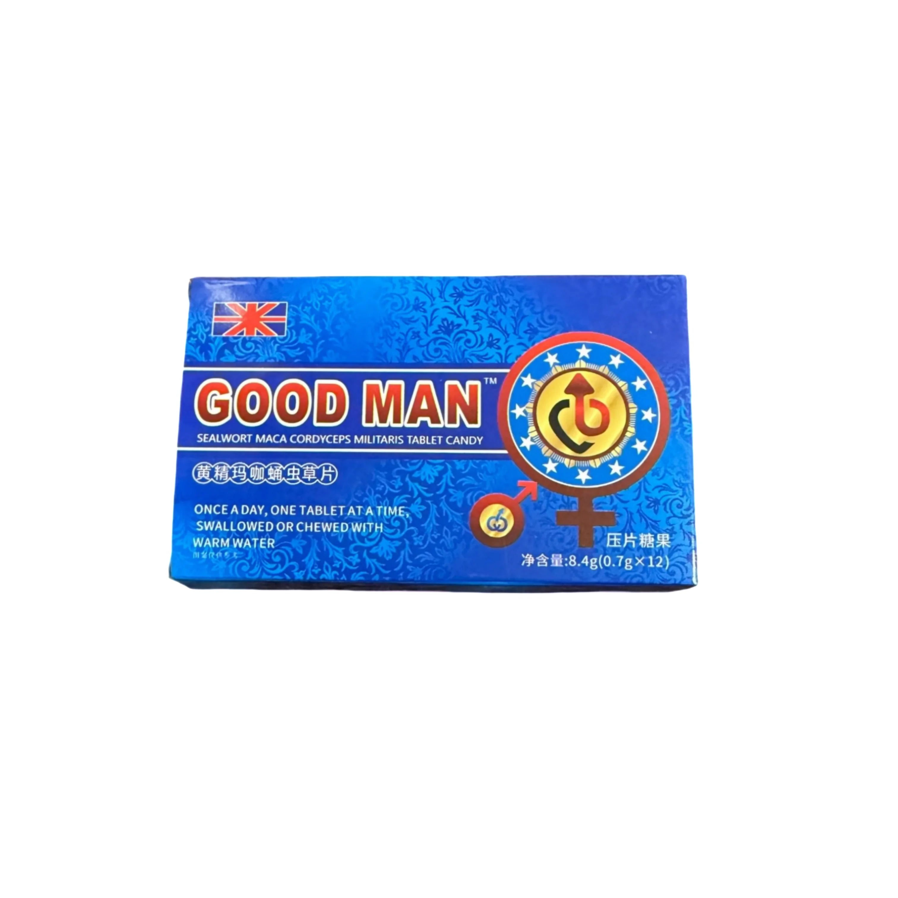 Oyster & Ginseng Tablets, 12 Counts. 100% Pure, Non-GMO. Natural energy booster, supports overall wellness, energy and stamina.